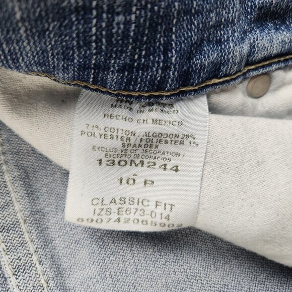 LEE Riders Jeans Women's 10P Blue Curvy Classic Fit Mid Rise Denim Pants - Picture 10 of 12